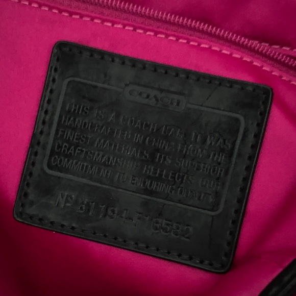 Coach Cream and Red Floral Backpack - Picture 5 of 10